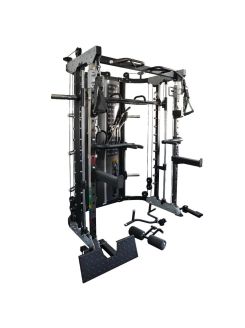 G12™ All-In-One Trainer - Stazione Multifunzione Doppia Pulley (2 x 90.5 kg), Multipower, Power Rack e Leg Press